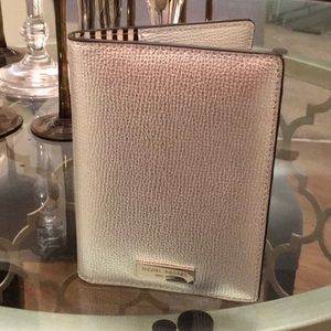 Silver Henri Bendel Leather Passport Holder